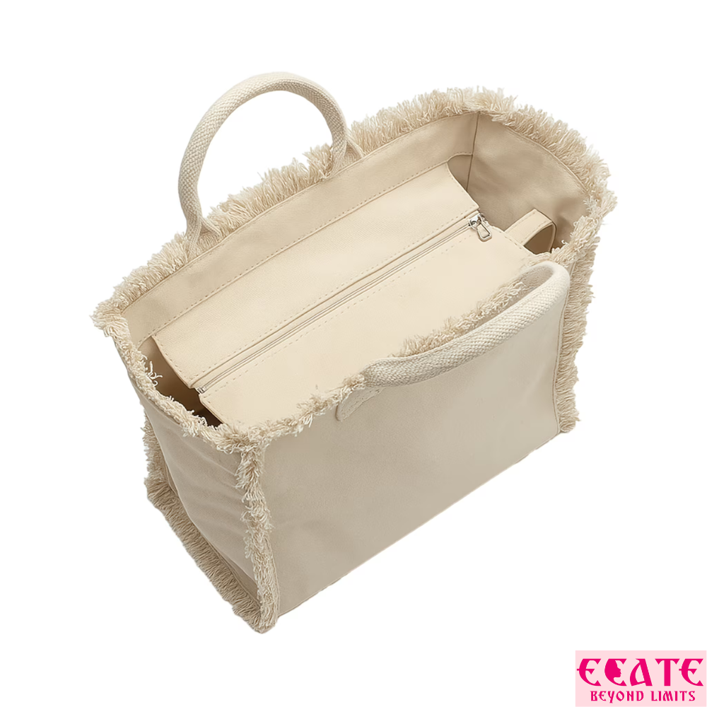 Borsa cotone con zip 36x32cm - Se cerchi un posto bellissimo