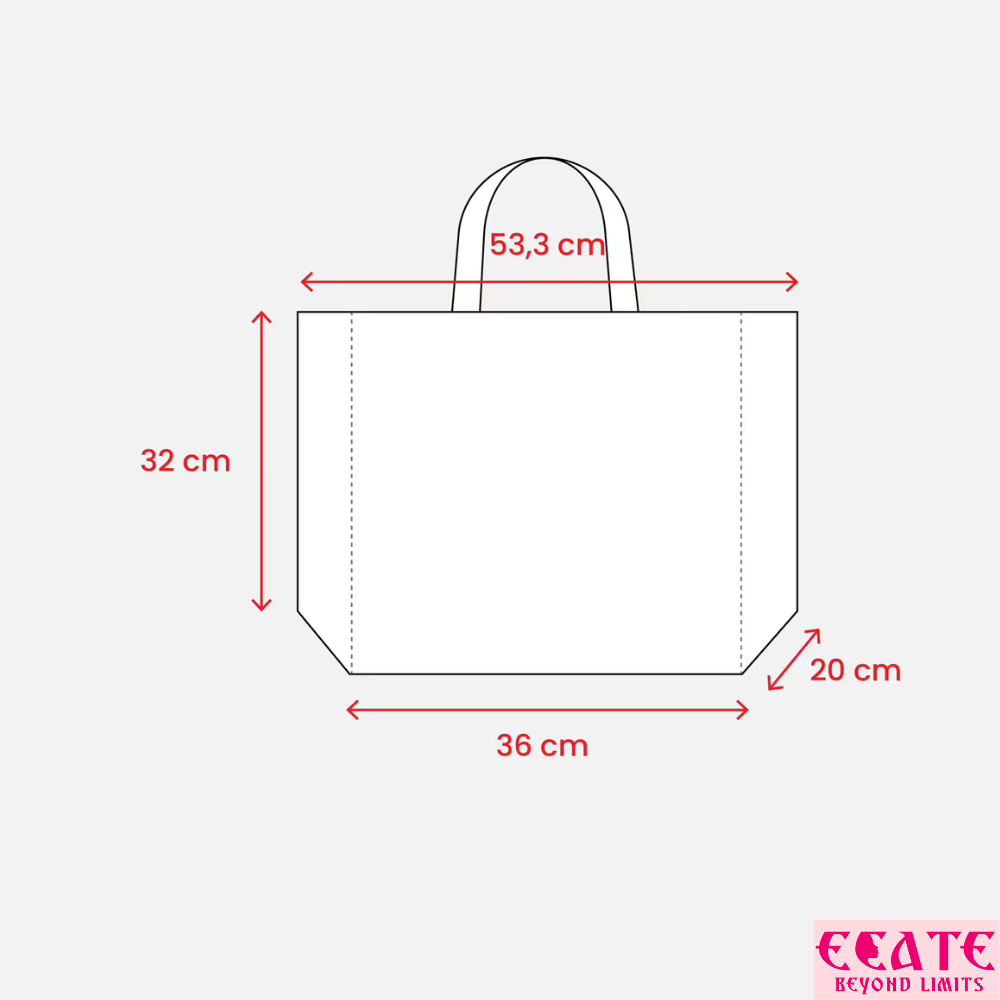 Borsa cotone con zip 36x32cm - Se cerchi un posto bellissimo