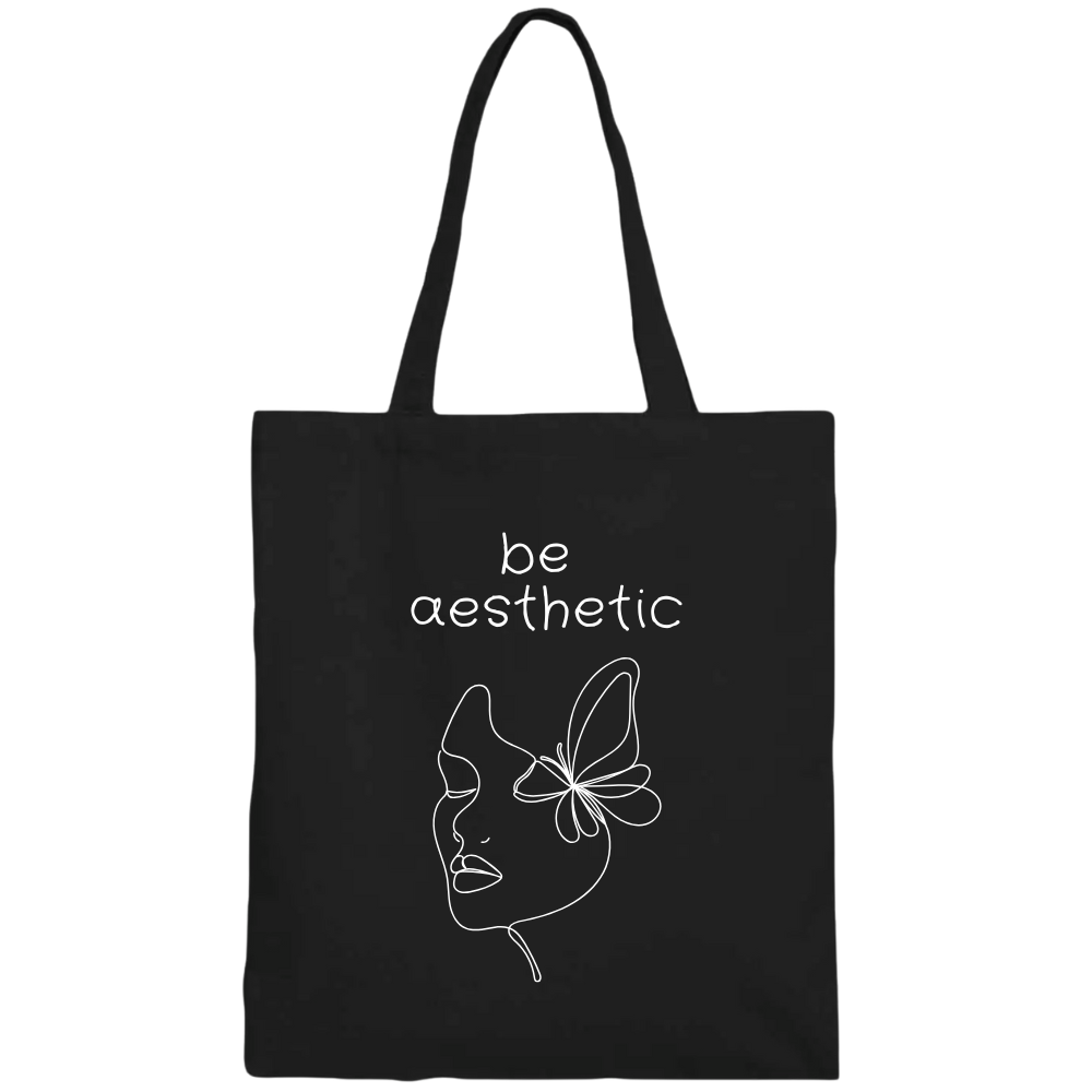 Shopper 100% cotone organico - Be Aestethic (38x42 cm)