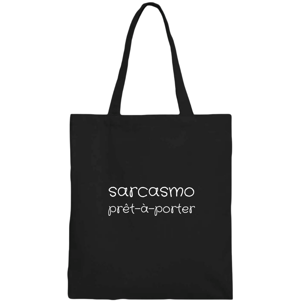 Shopper 100% cotone organico - Sarcasmo (38x42 cm)