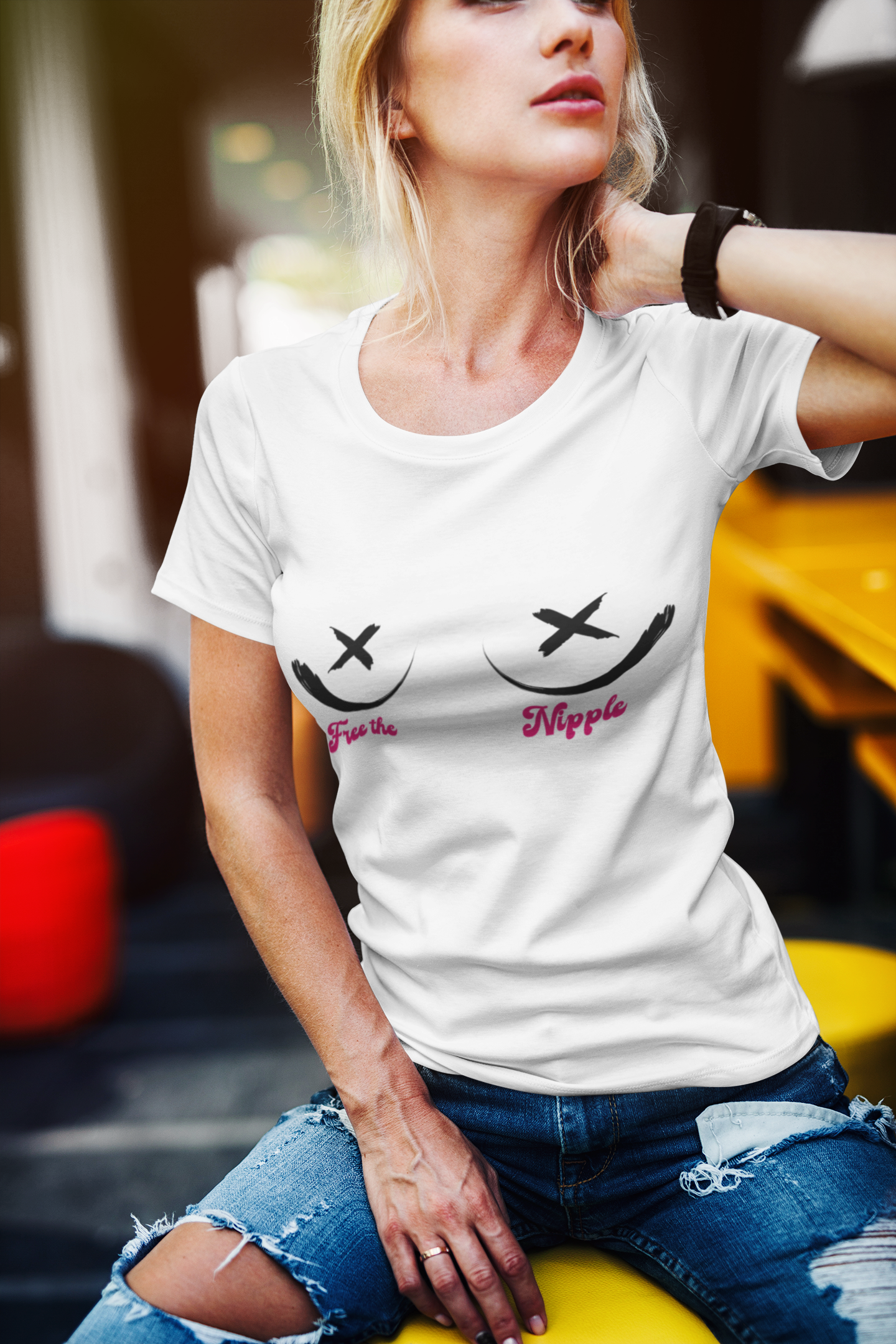 T-Shirt - Ciccio Font - Free the Nipple