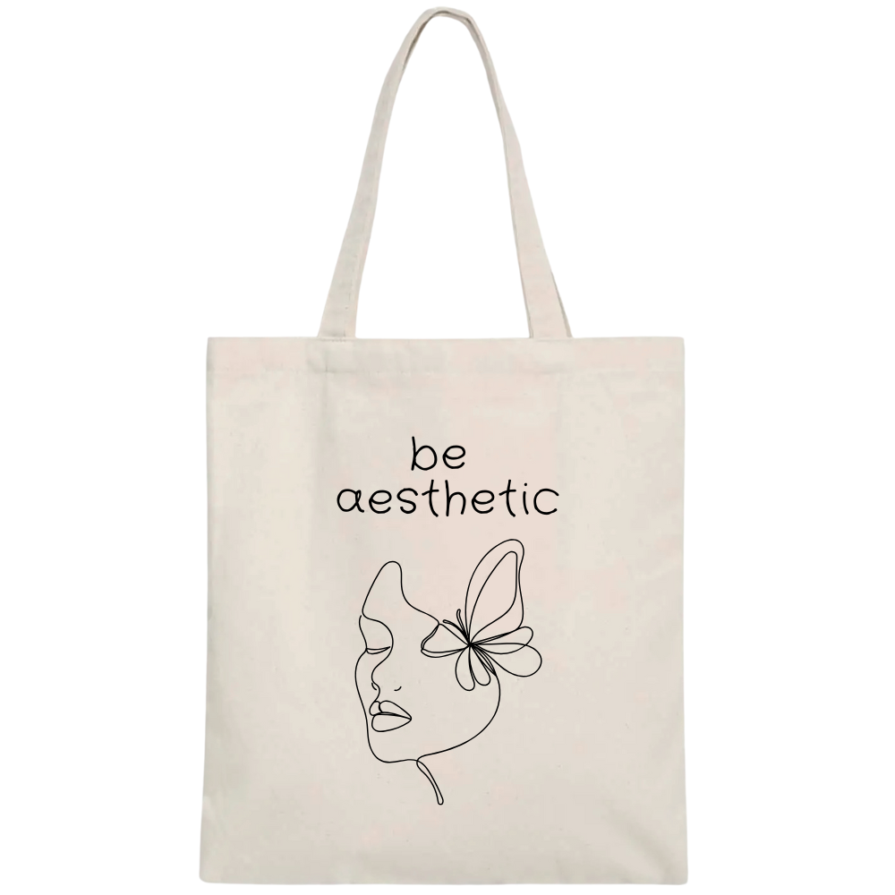 Shopper 100% cotone organico - Be Aestethic (38x42 cm)