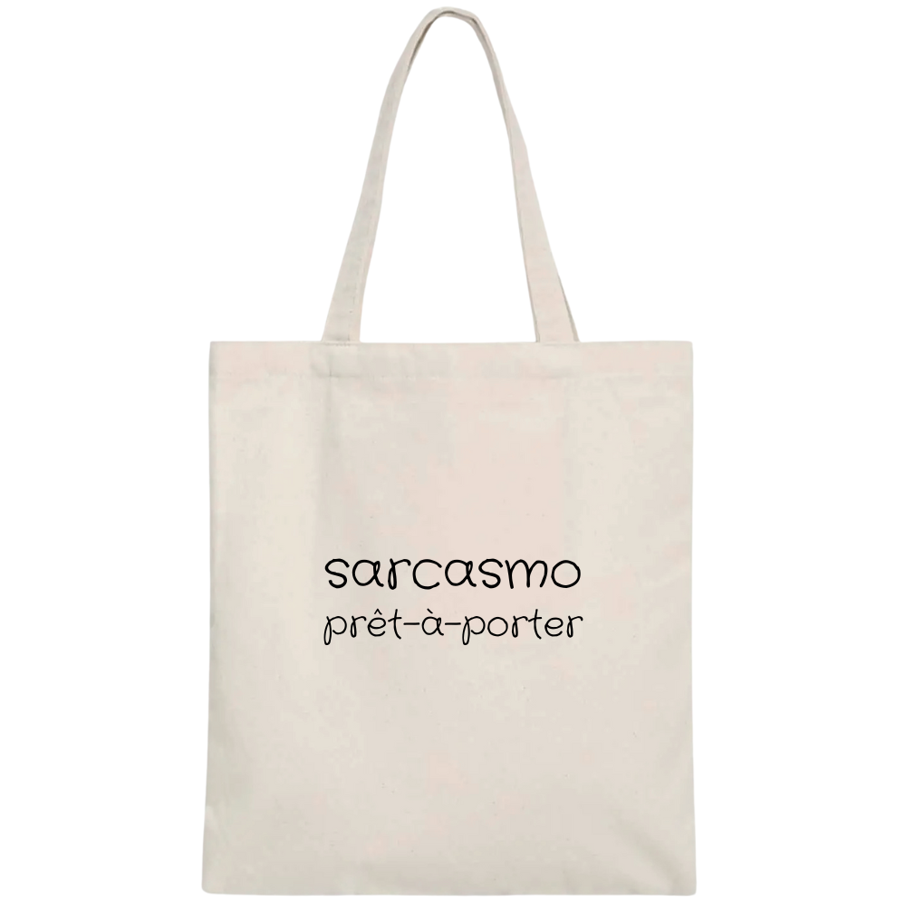 Shopper 100% cotone organico - Sarcasmo (38x42 cm)