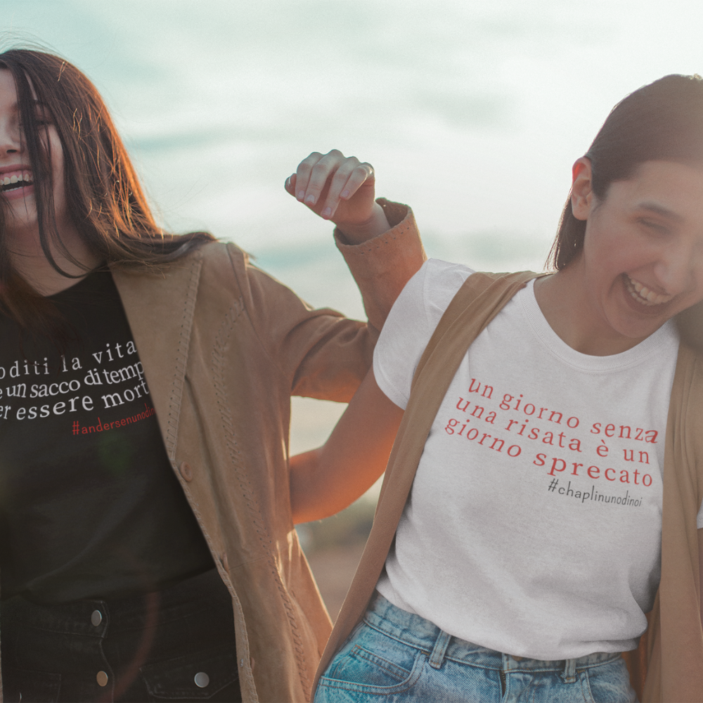 T-Shirt Verba Acida - Chaplin Uno di Noi - Una risata