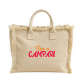 Borsa cotone con zip 36x32cm - Tiro a Campari