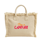 Borsa cotone con zip 36x32cm - Tiro a Campari
