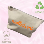 Pochette 100% cotone - Meno male che c'è il mare (34cm x 21cm)