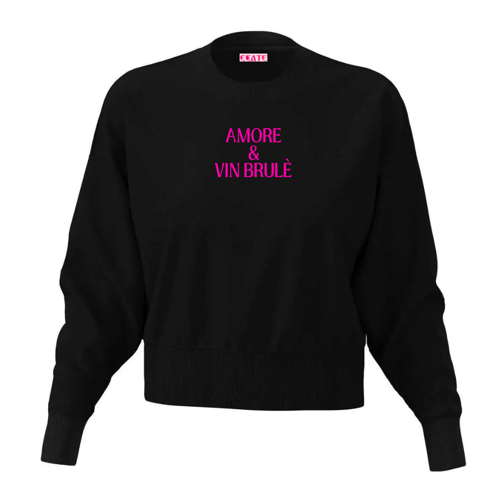 Felpa Crop - AMORE & VIN BRULE'
