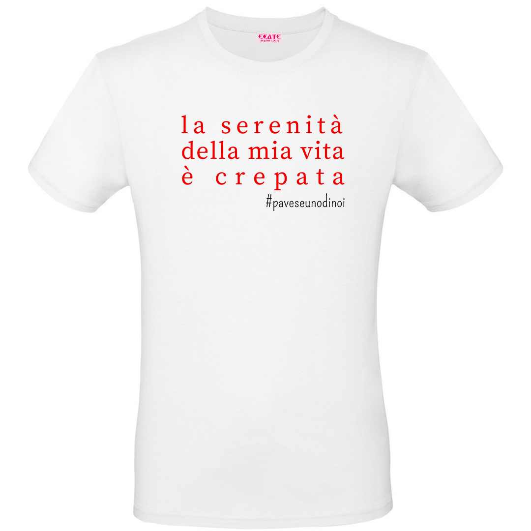 T-Shirt Verba Acida - Pavese Uno di Noi - Serenità crepata