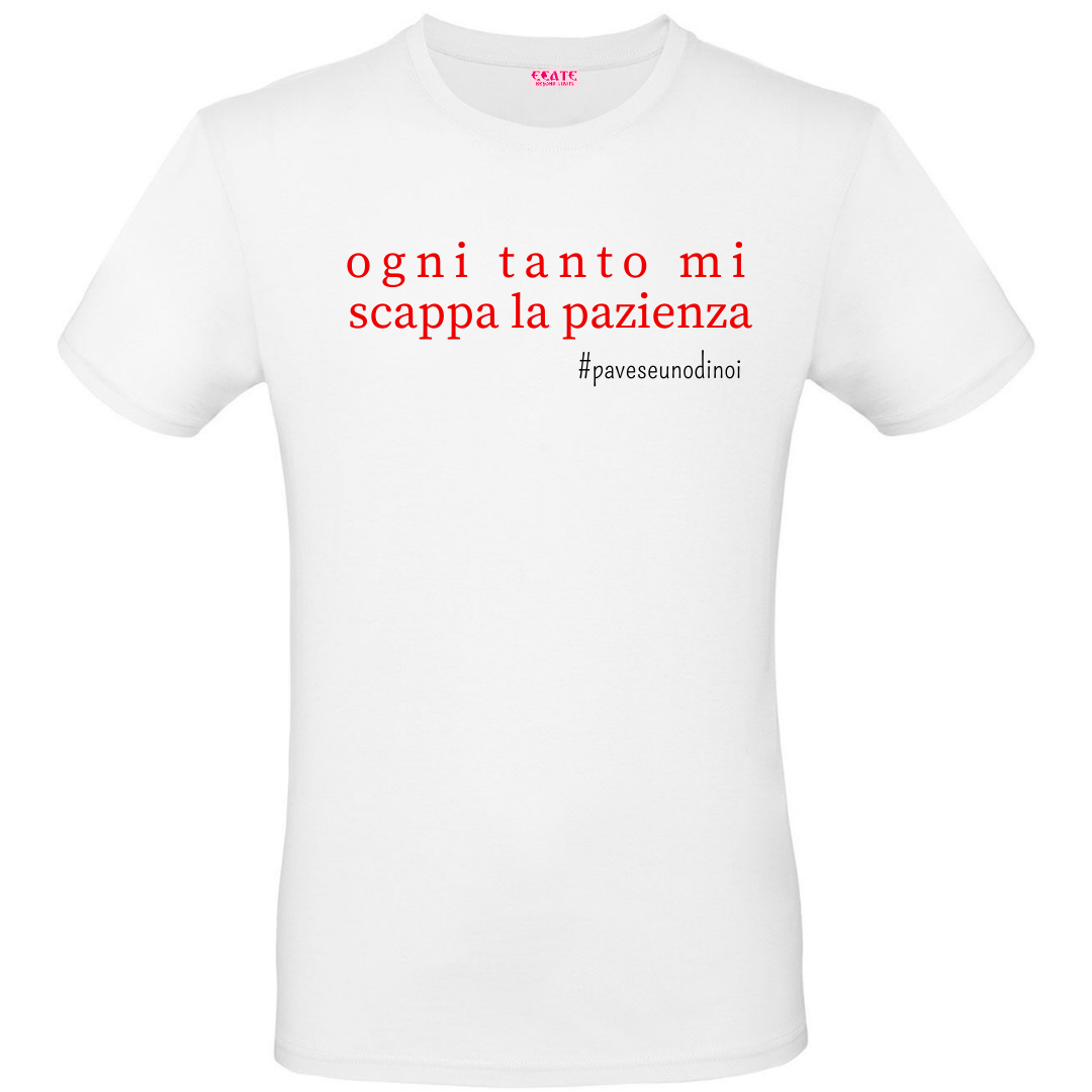 T-Shirt Verba Acida - Pavese Uno di Noi - Mi Scappa la Pazienza