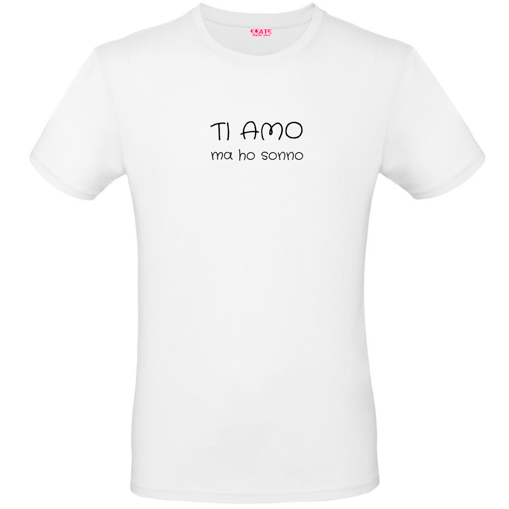 T-Shirt - Al posto del <3 - TI AMO ma ho sonno