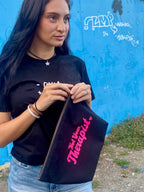 Pochette 100% cotone - ESISTO QUINDI PROCRASTINO