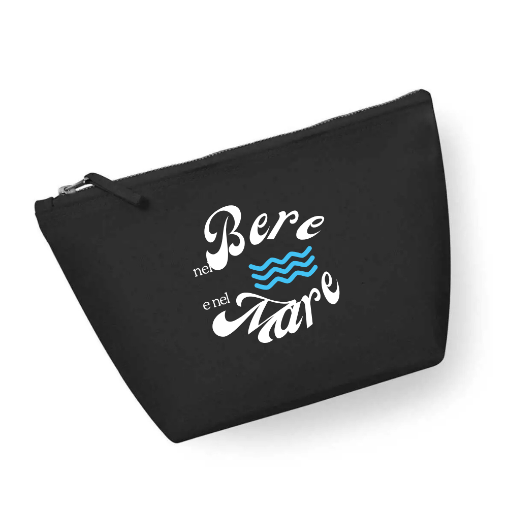 Pochette 100% cotone - Nel Bere e nel Mare (34cm x 21cm)