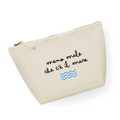 Pochette 100% cotone - Meno male che c'è il mare (34cm x 21cm)
