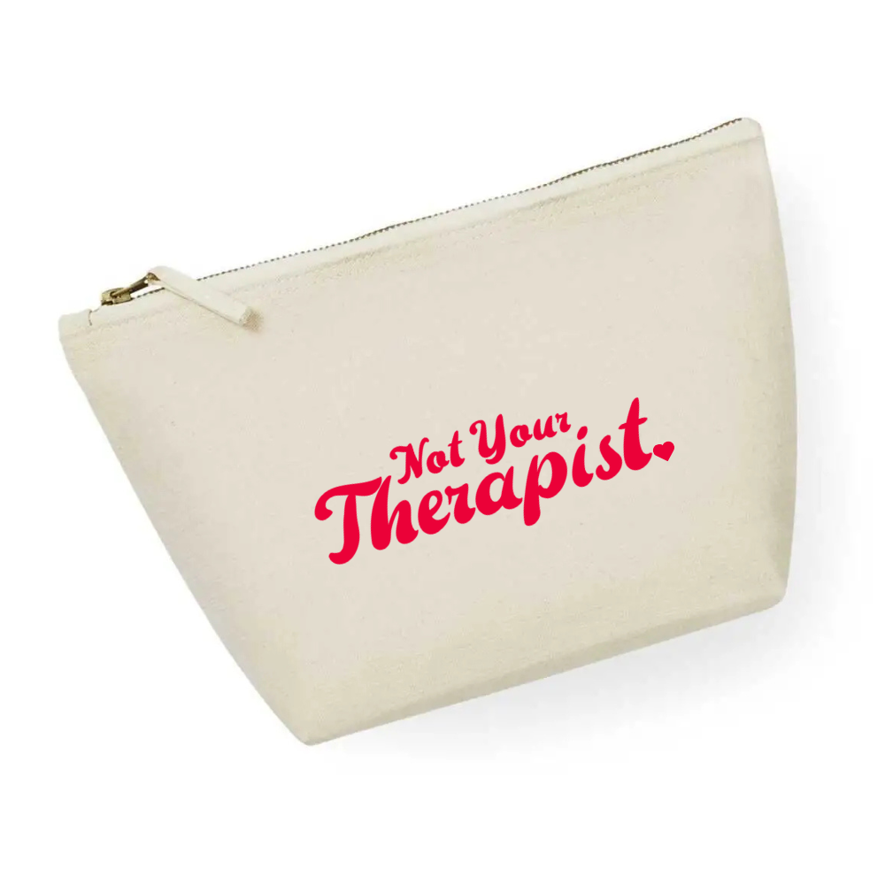 Pochette 100% cotone - Not Your Therapist (34cm x 21cm) (Copia)