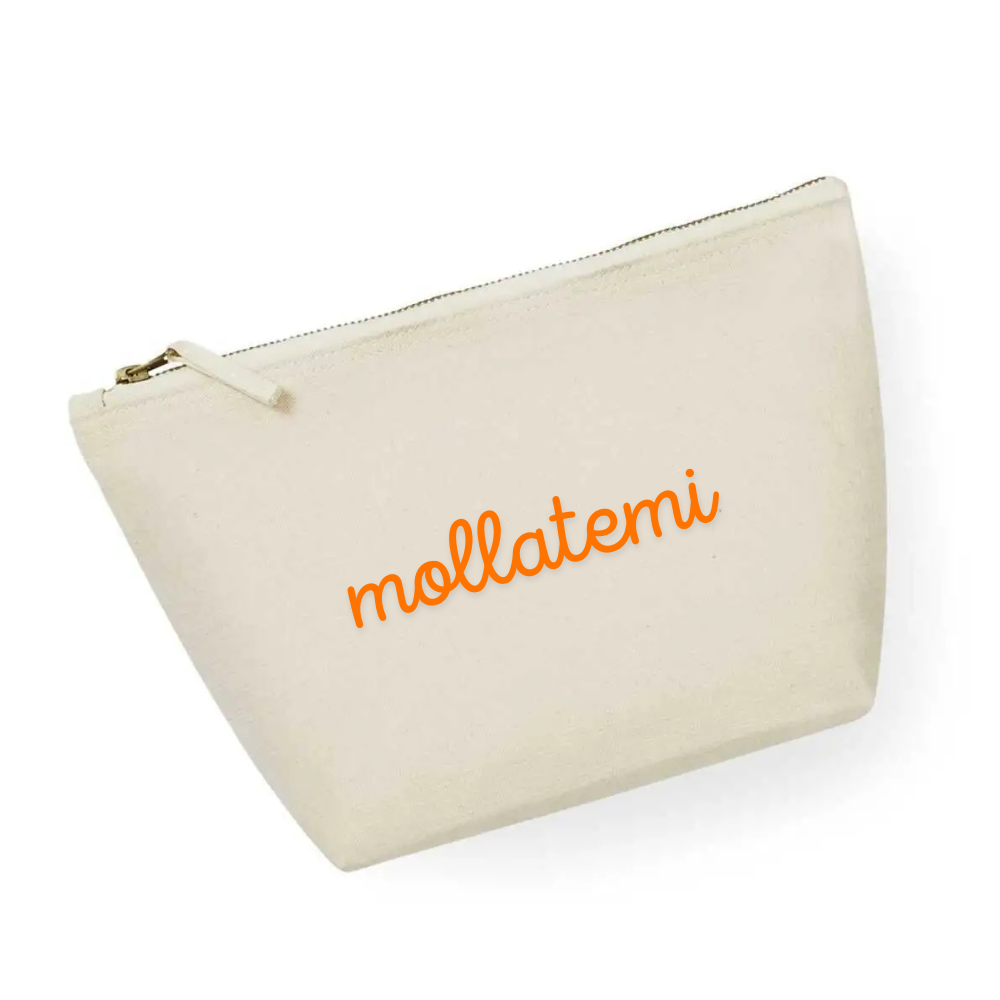 Pochette 100% cotone - Mollatemi (34cm x 21cm)