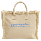 Borsa cotone con zip 36x32cm - Se cerchi un posto bellissimo