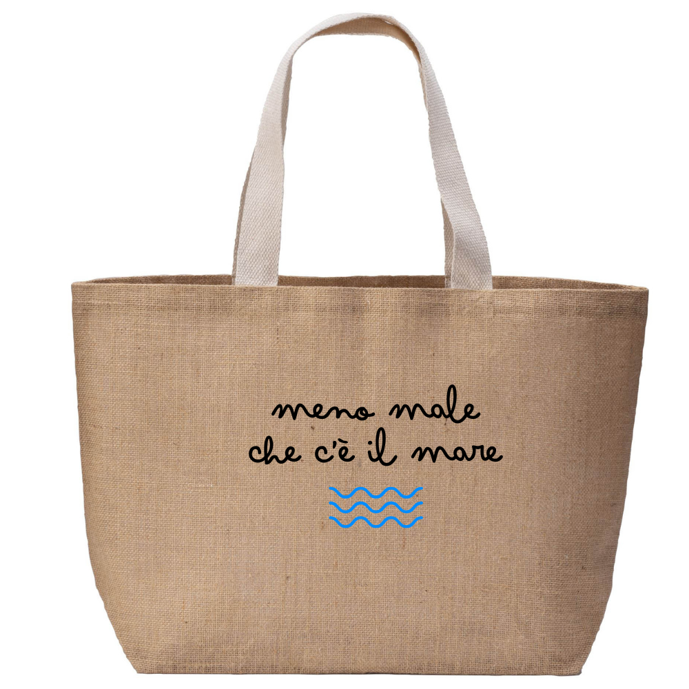 Borsa in Juta - Meno Male che c'è il Mare