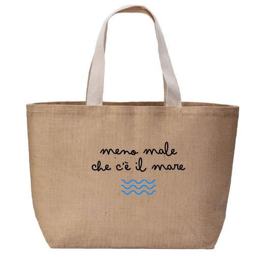 Borsa in Juta - Meno Male che c'è il Mare