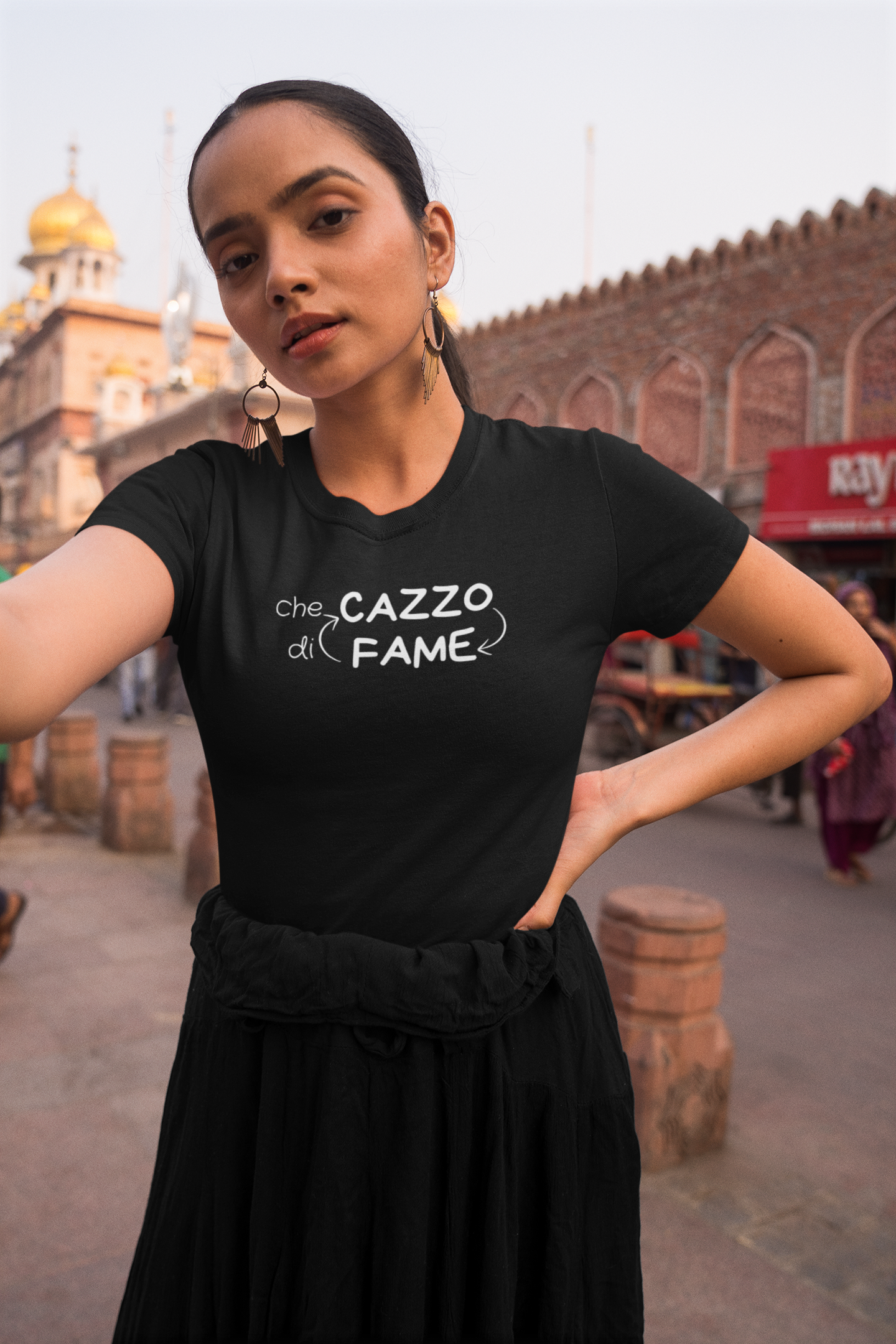 T-Shirt - Al posto del <3 - CHE CA**O DI FAME